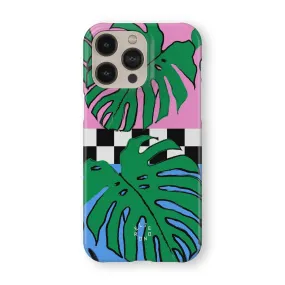 Protective Frame Design Tropical Leaves Phone Case