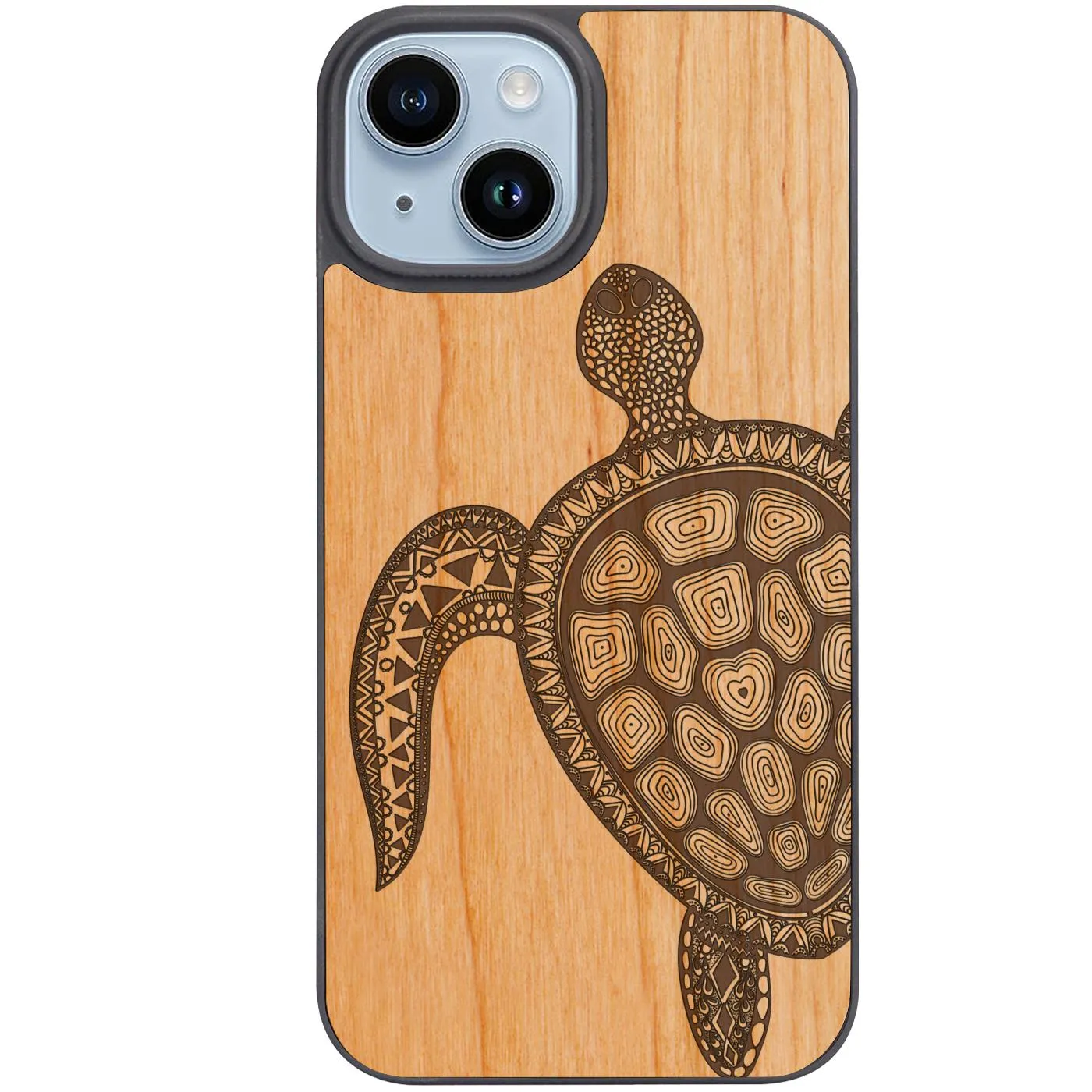 Smooth Surface Polished Touch Turtle 3 - Engraved Phone Case