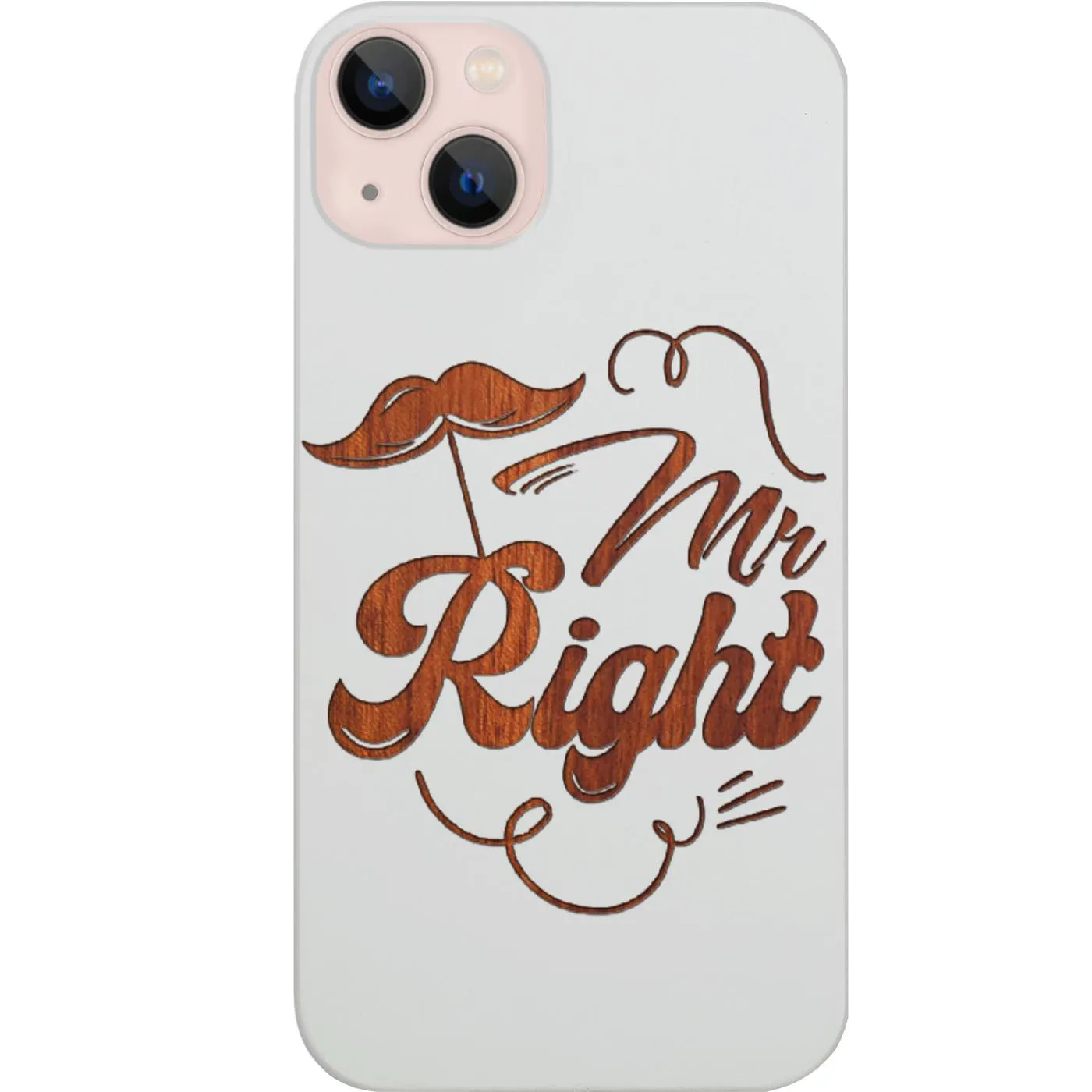Mr Right - Engraved Phone Case Sleek Appearance Compact Build