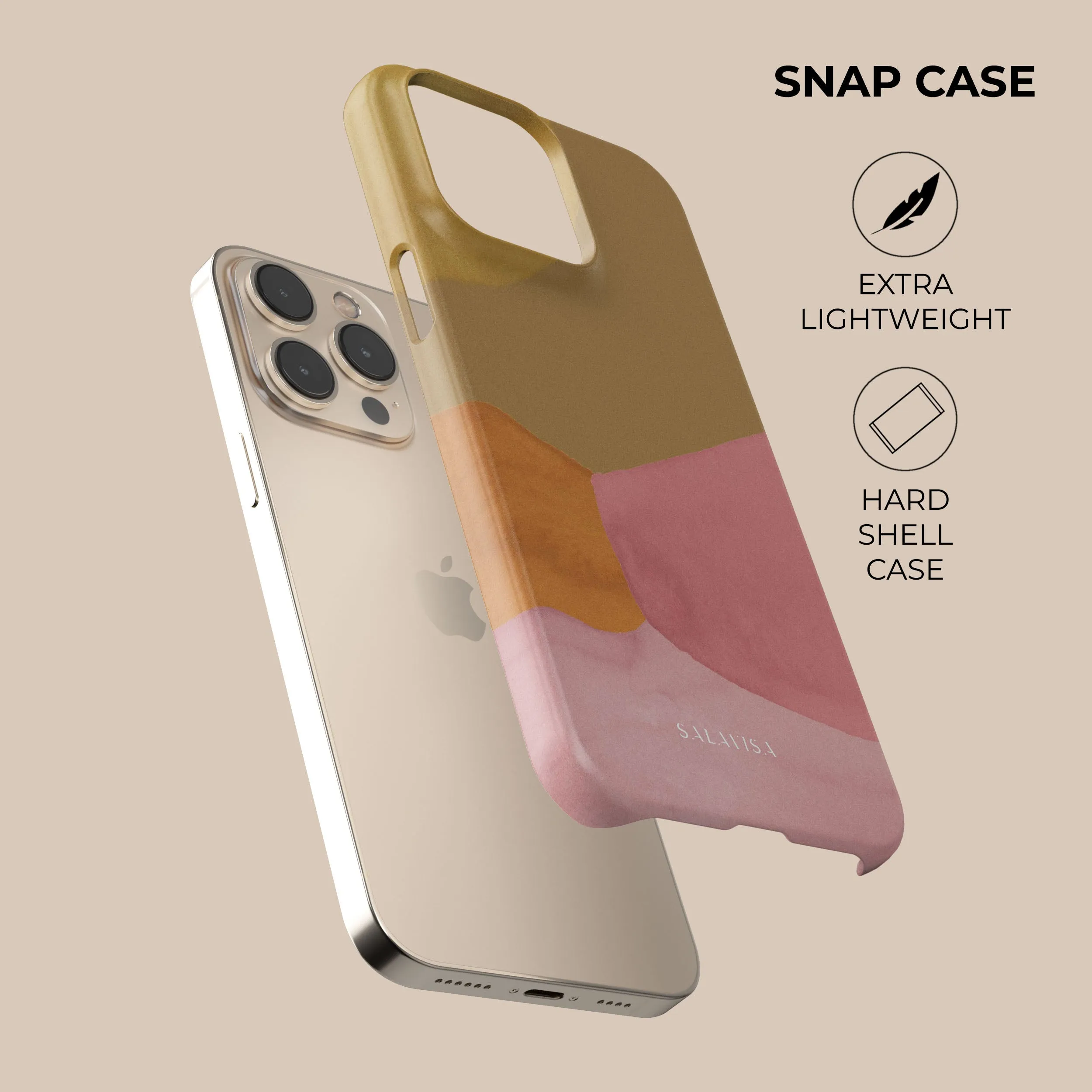 Earth Watercolor Phone Case Grip Texture