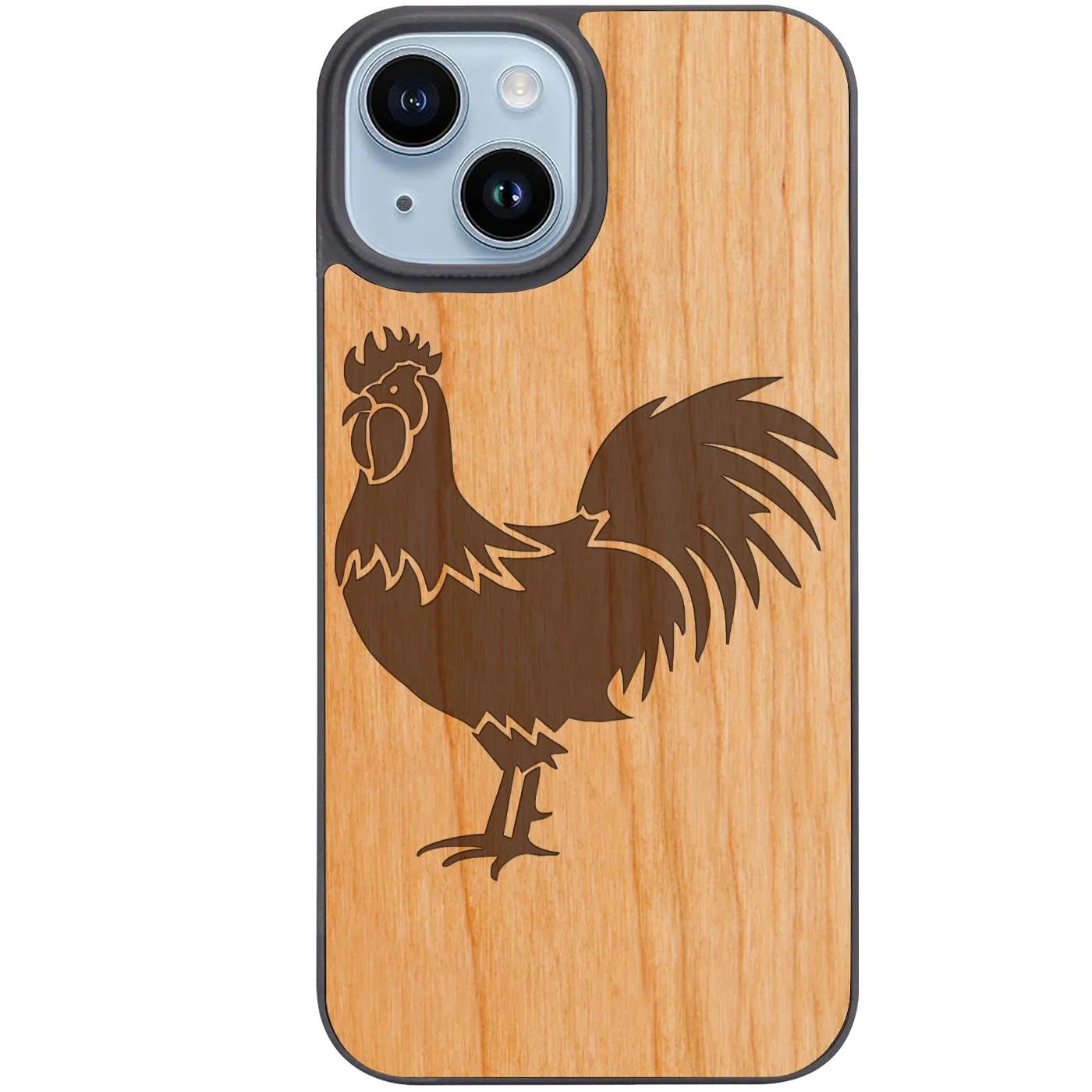 Sleek Detail Rooster - Engraved Phone Case
