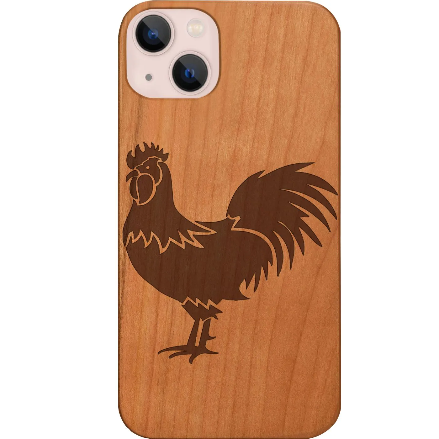 Polished Look Rooster - Engraved Phone Case