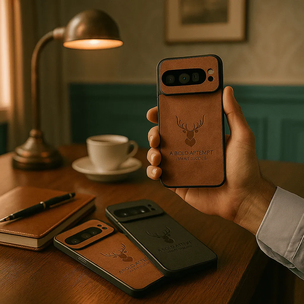 Deer Embossed PU Leather Case - Google Protective Build Texture