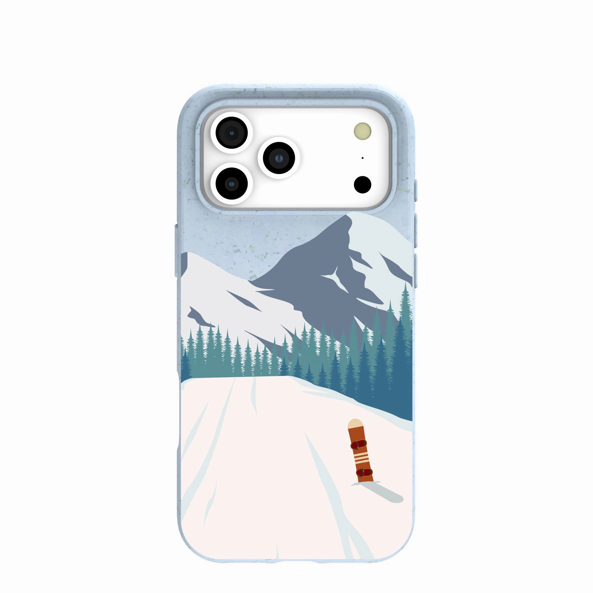 Screen Bumper Lightweight Grip Powder Blue Shredding Peaks iPhone 17 Pro Max Case