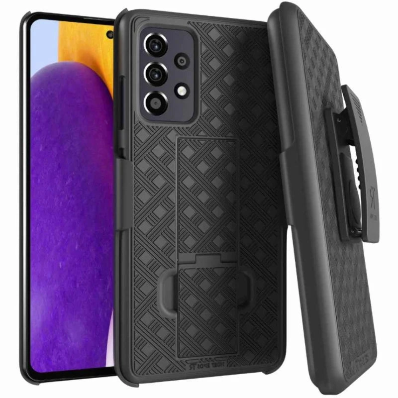 Fashionable Texture Samsung Galaxy A53 5G Belt Clip Holster Phone Case