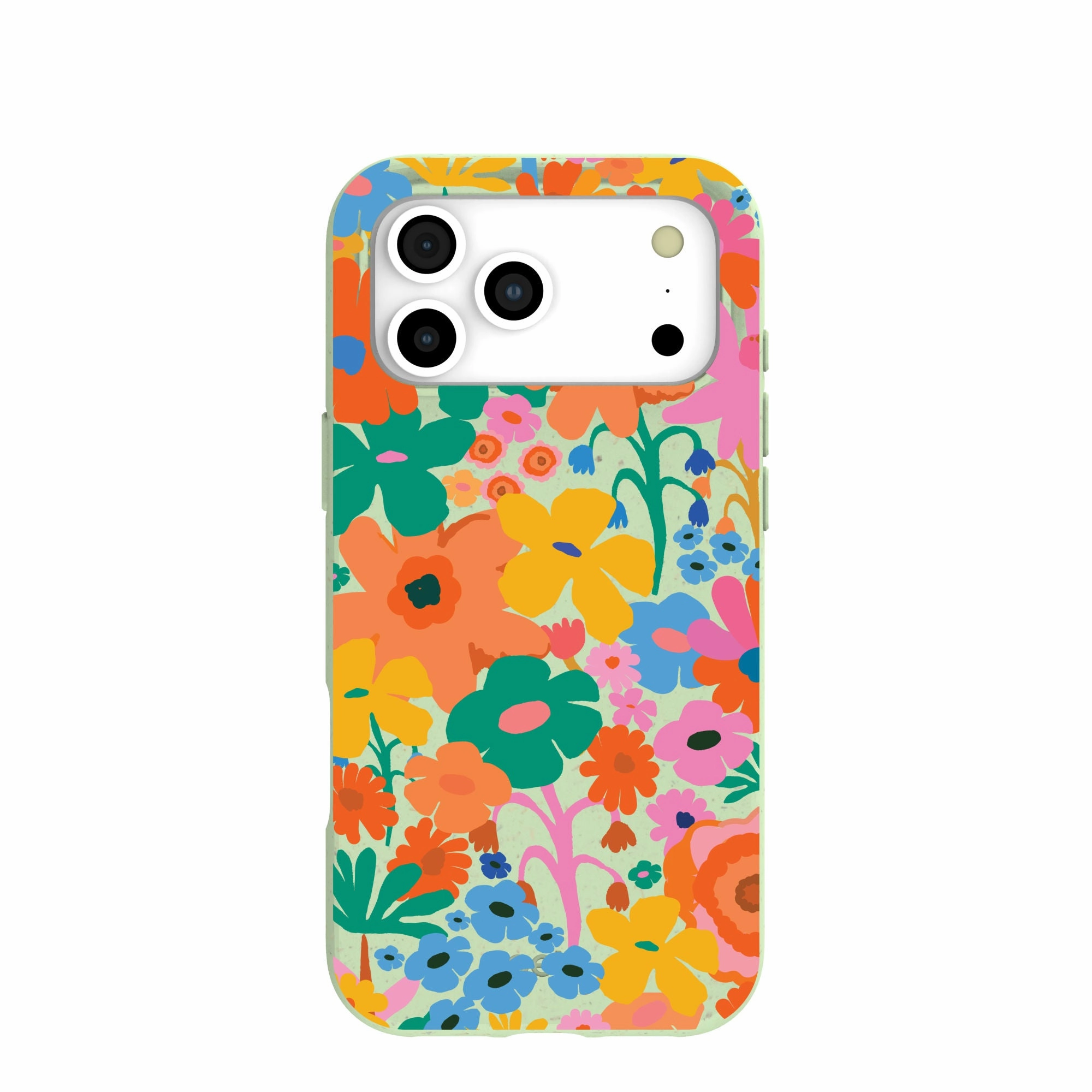 Sage Green Bright Spring iPhone 17 Pro Max Case Rugged Look Finish