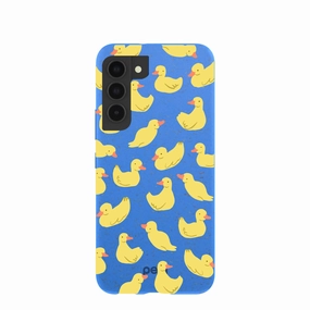 Protective Design Layer Compact Style Electric Blue Sunny Ducklings Samsung Galaxy S22 Case