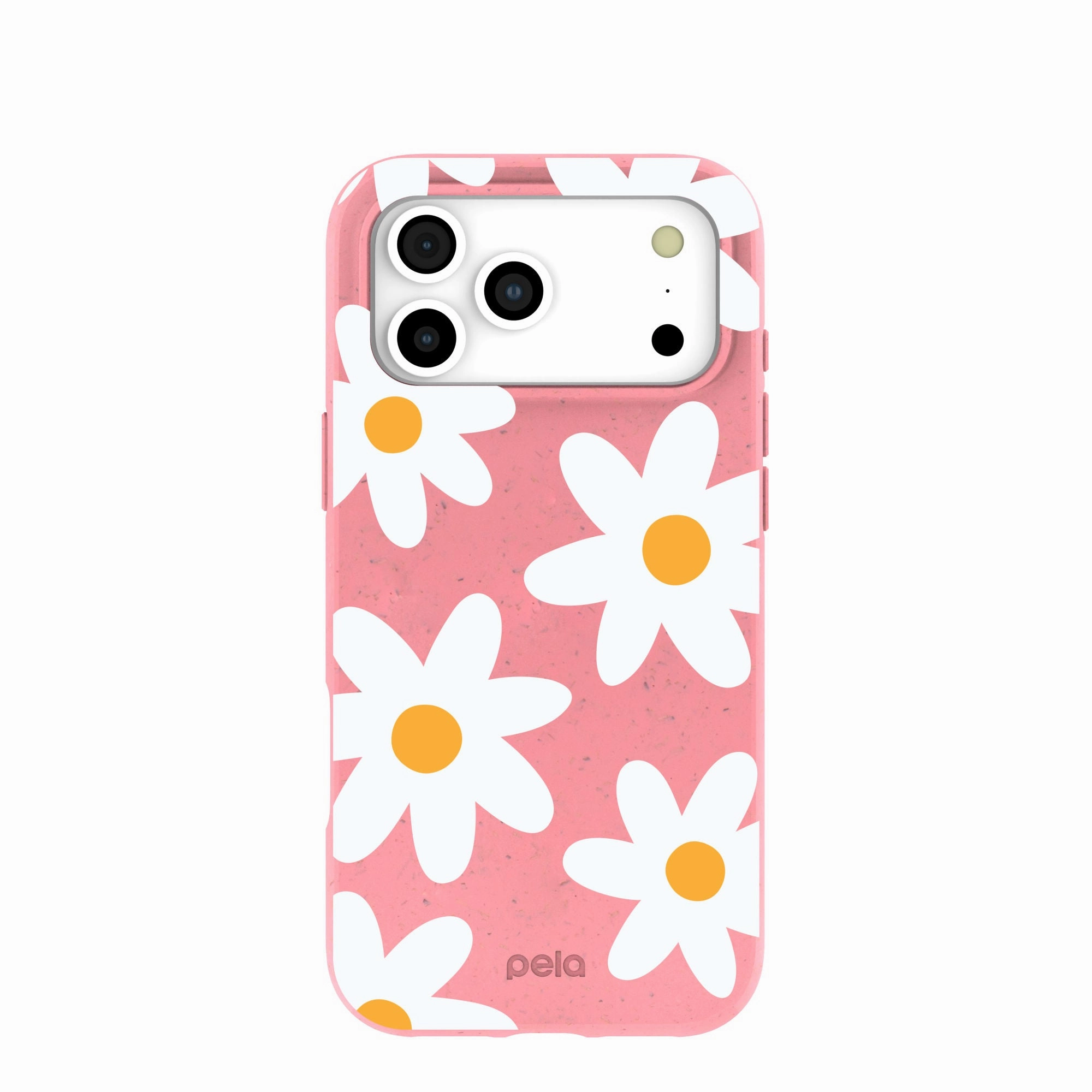 Bubblegum Pink Daisy iPhone 17 Pro Max Case Gloss Finish Design