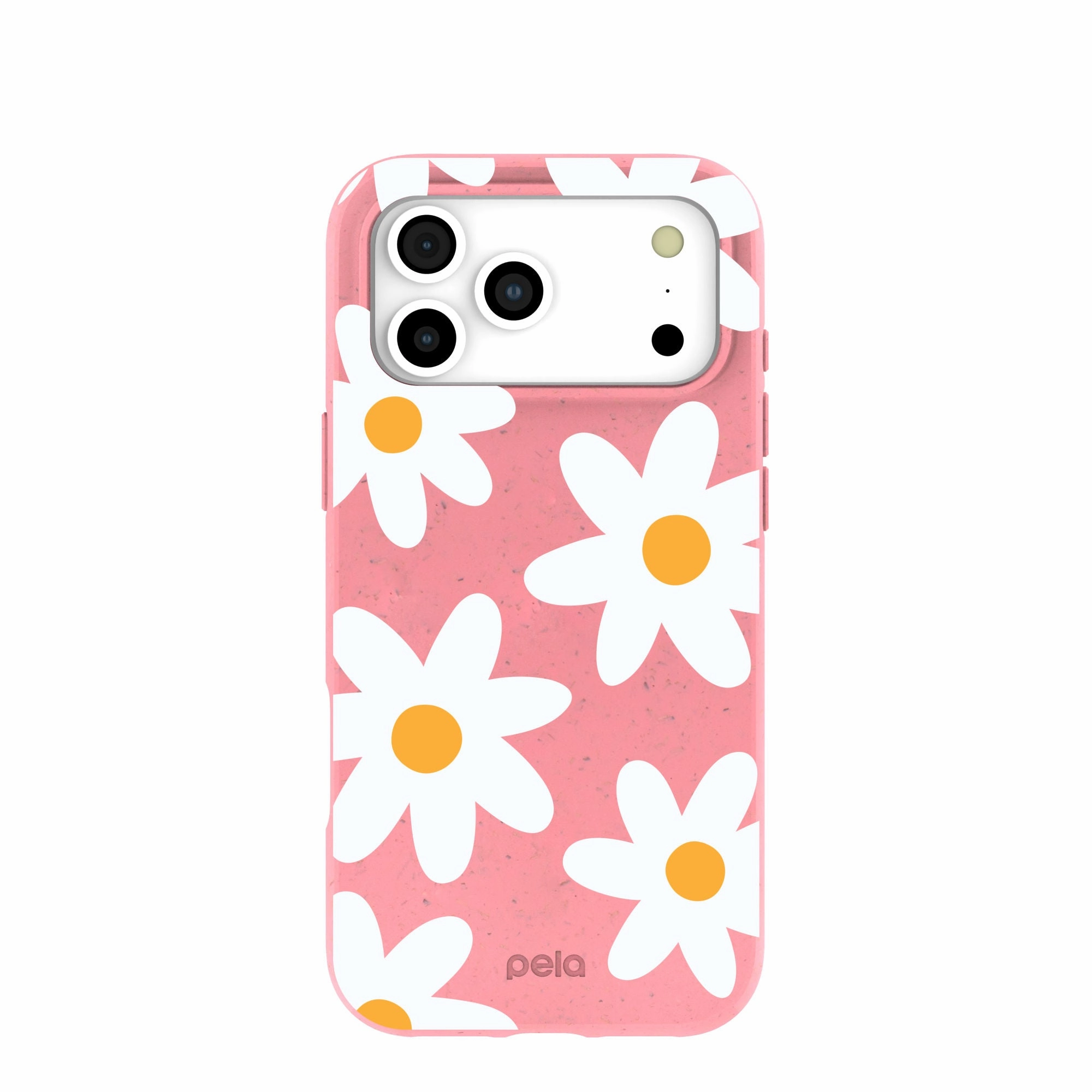 Bubblegum Pink Daisy iPhone 17 Pro Max Case Matte Coating Compact Style