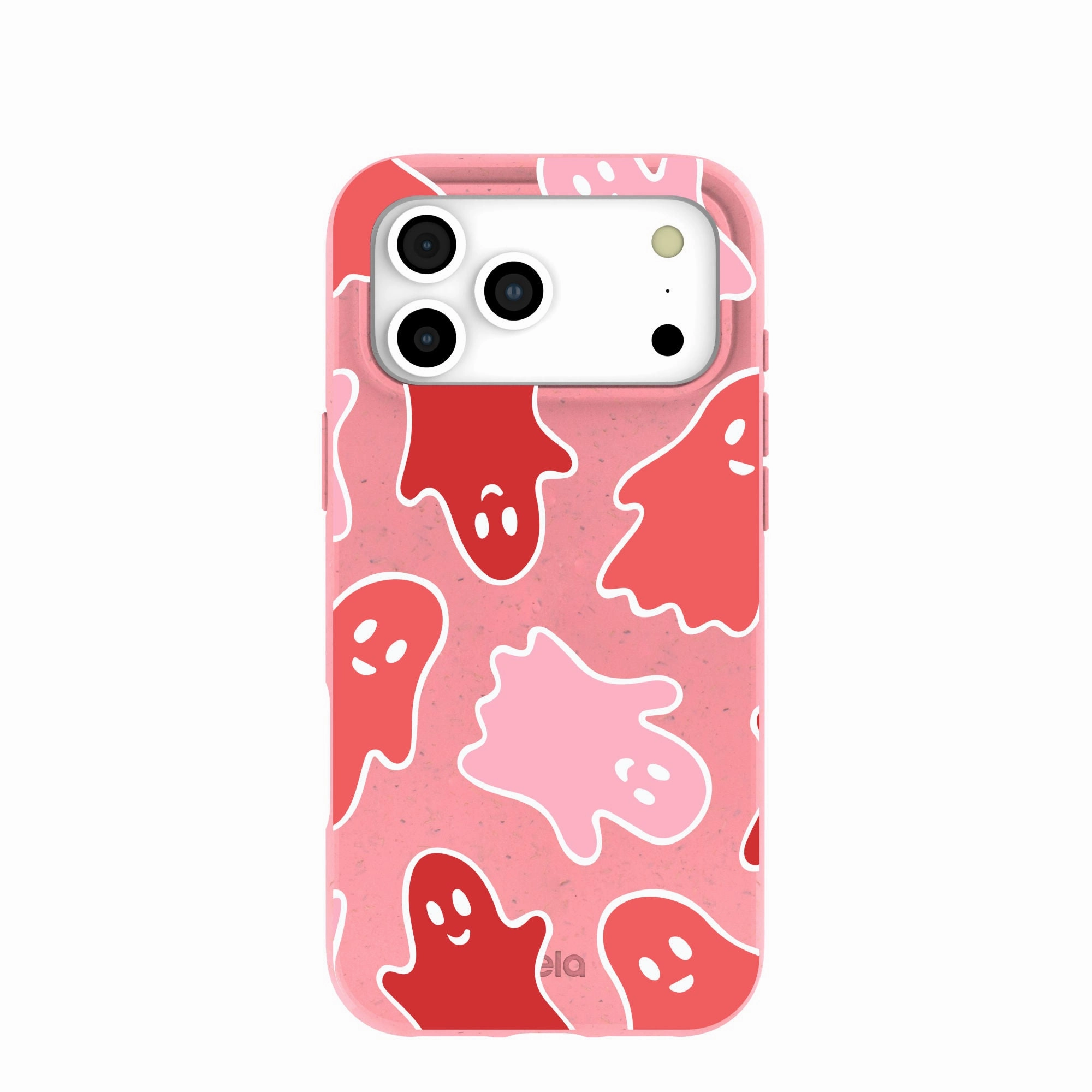 Hybrid Frame Practical Look Bubblegum Pink Phantom Pals iPhone 17 Pro Max Case