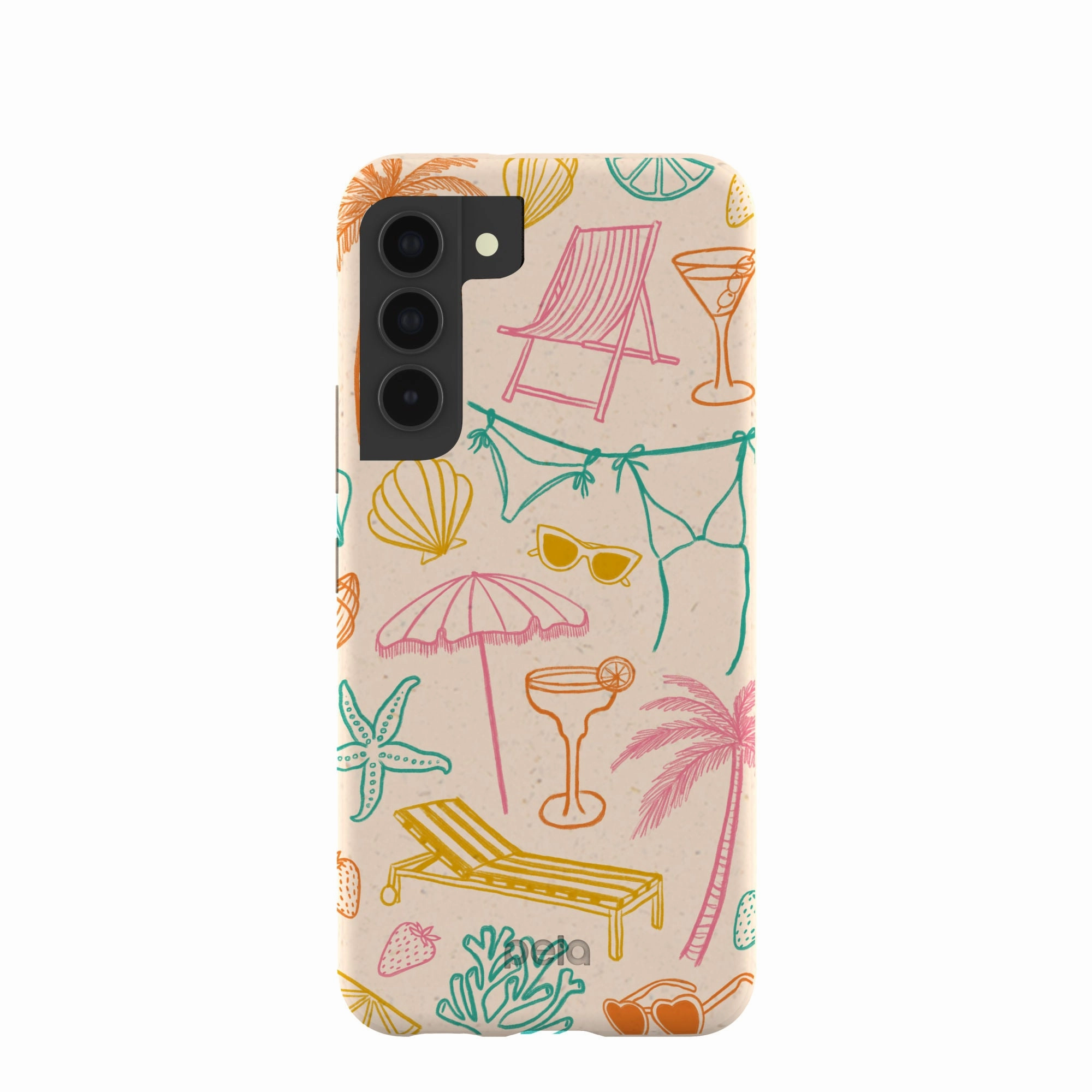 Seashell Coastal Club Samsung Galaxy S22 Case Glossy surface