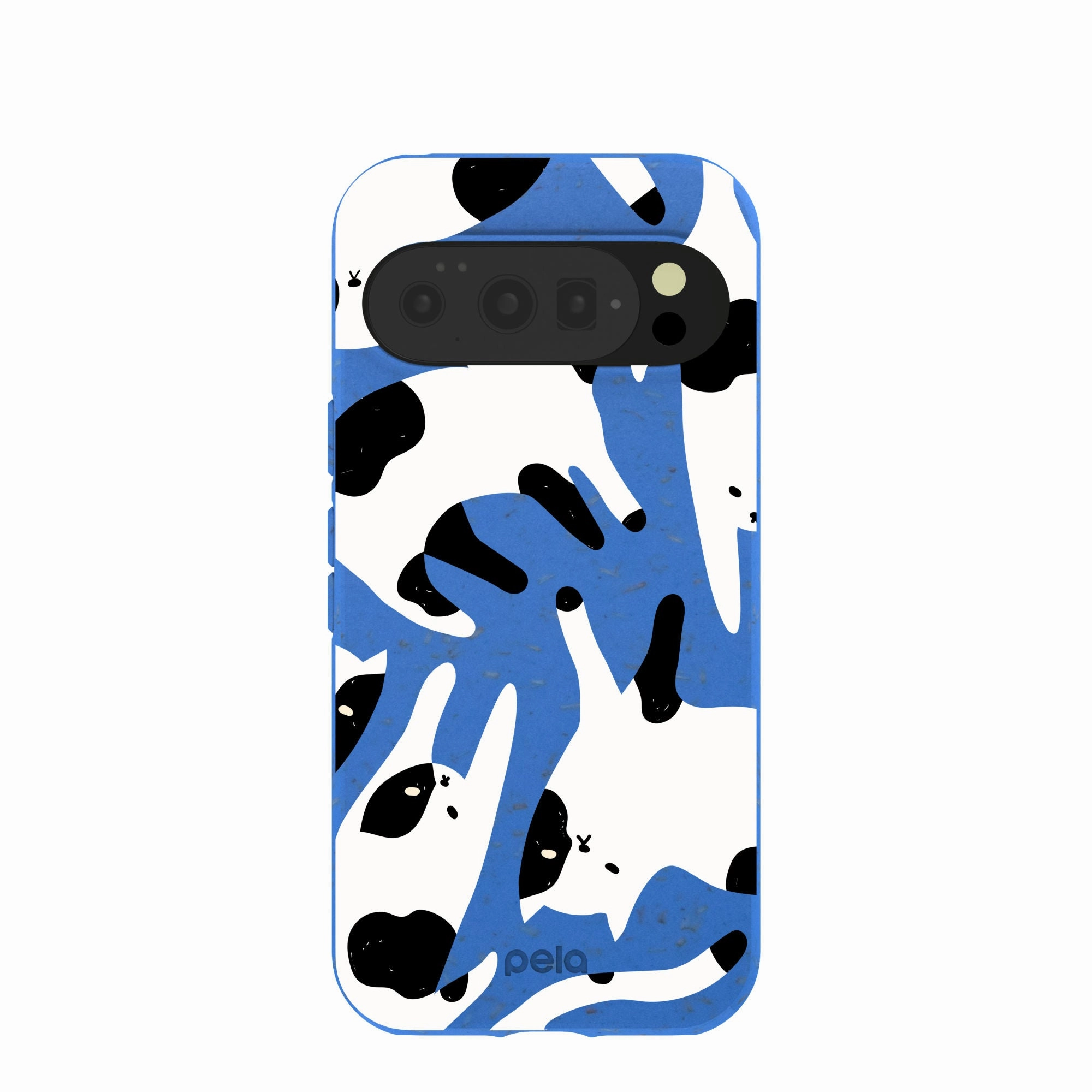 Electric Blue Cat Cow Google Pixel 10/10 Pro Case Sporty Appeal