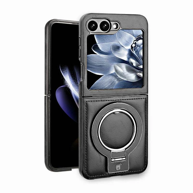 Shock Absorber Galaxy Z Flip Series Magno Pro Leather Bracket Case