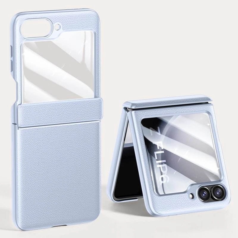 Magnetic Mount anti fingerprint Urban Classic Grip Leather Case - Samsung