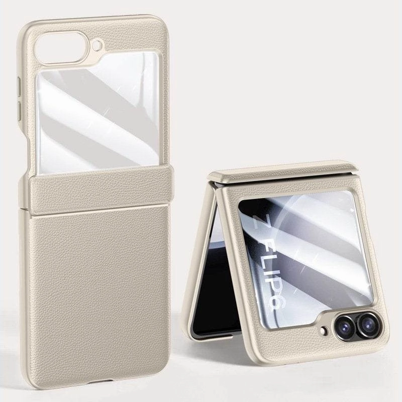 high quality build Raised Bezels Urban Classic Grip Leather Case - Samsung