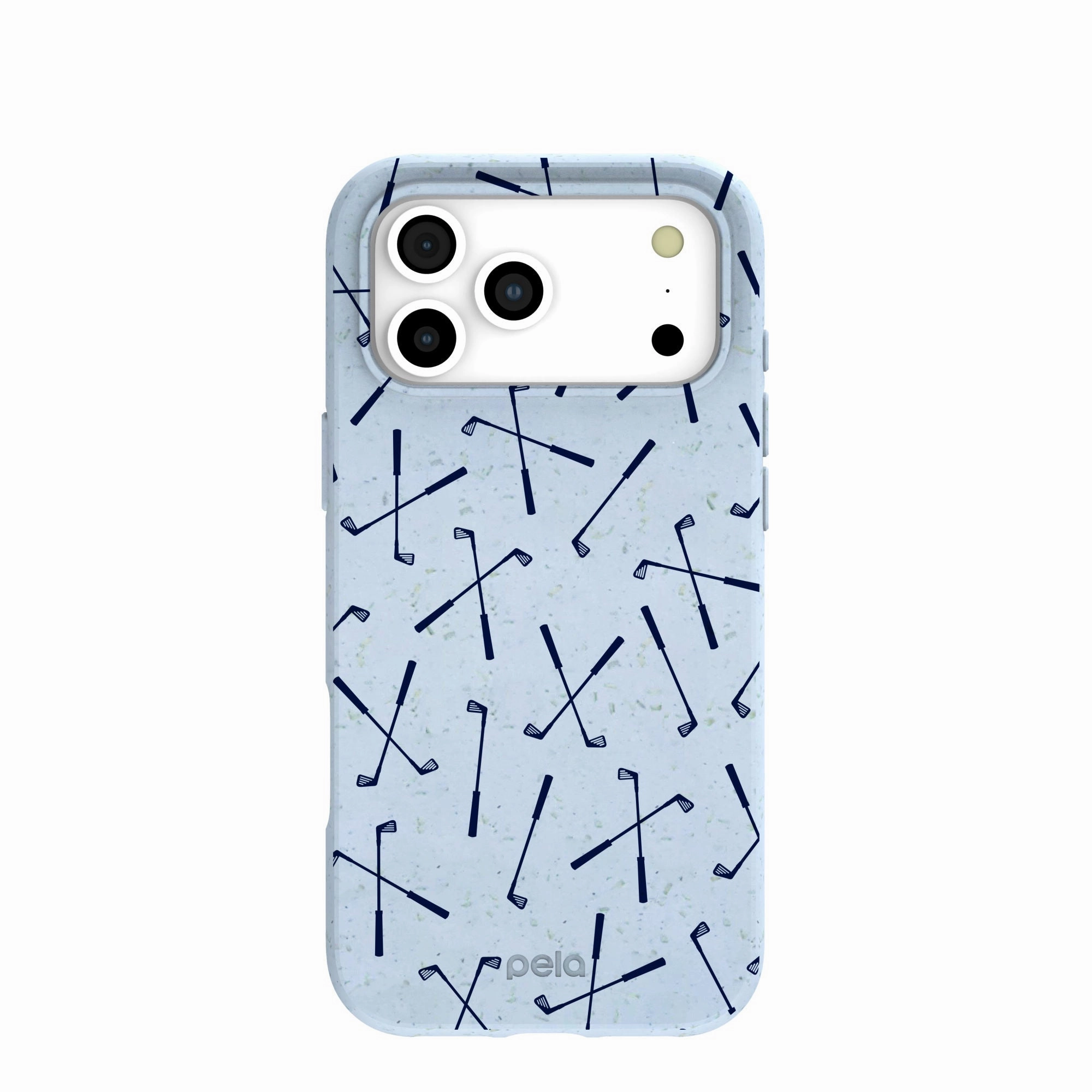 Minimal Texture Layer Powder Blue Golf Clubs iPhone 17 Pro Max Case
