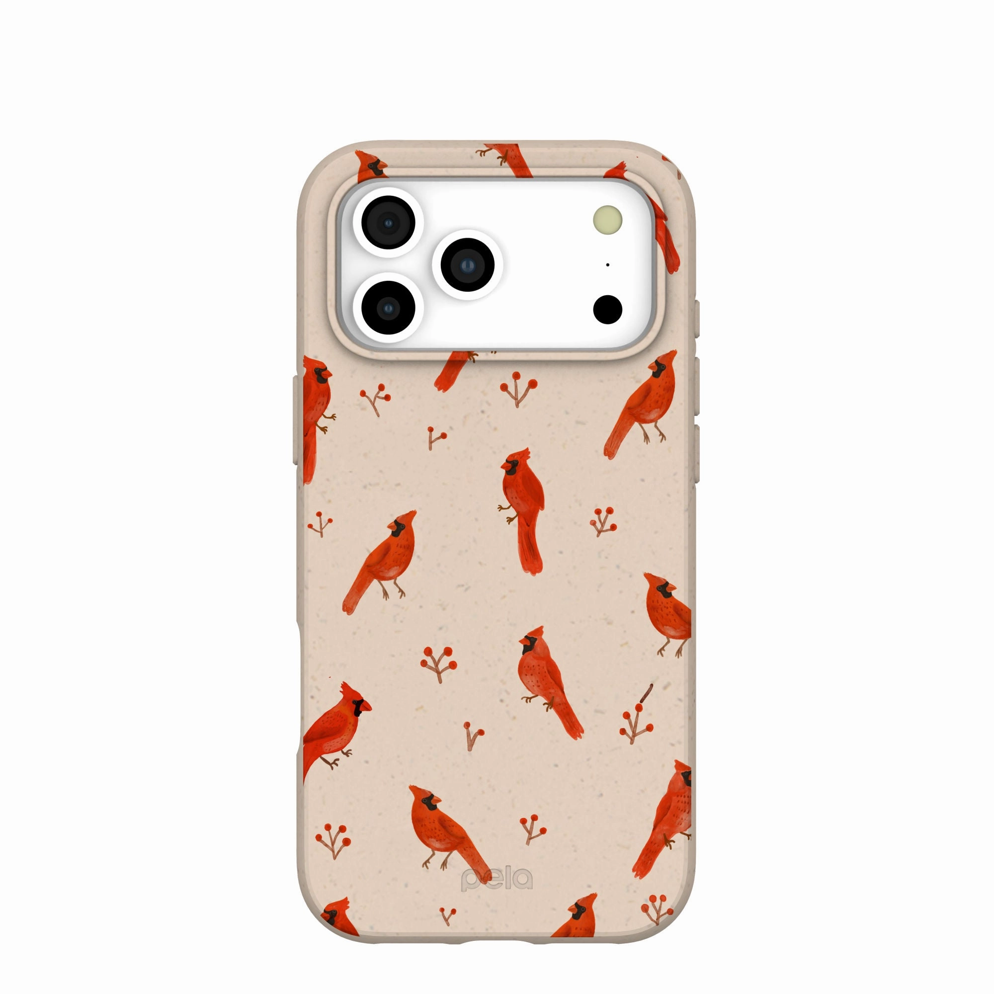 Seashell Cardinals iPhone 17 Pro Max Case Smooth Fit Minimal Frame