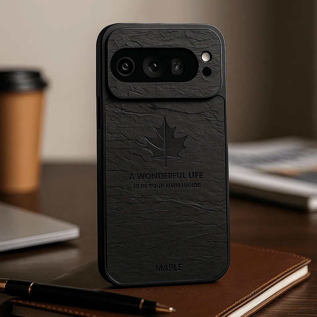 Vintage Maple Leaf Embossed Case - Google Premium Build Layer
