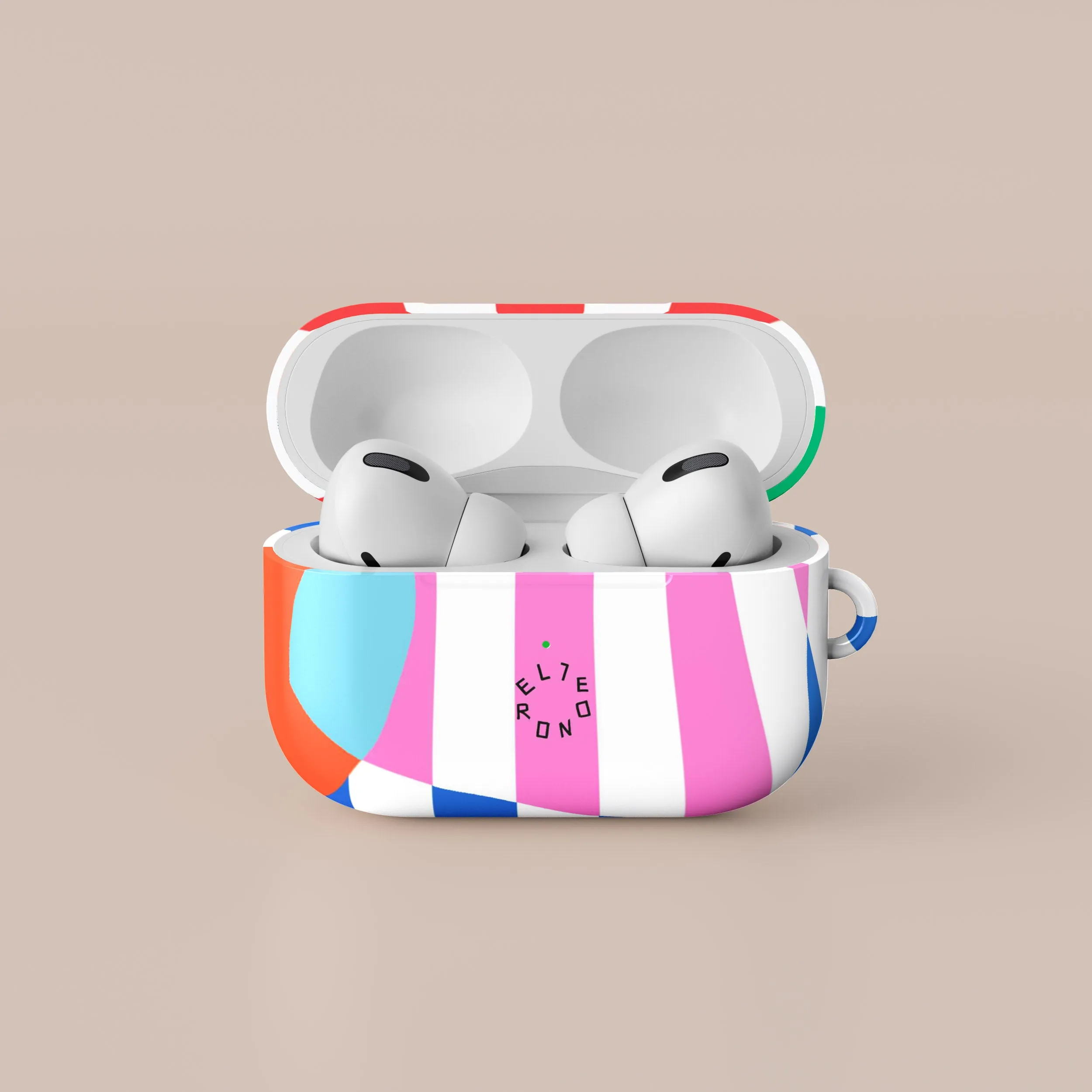 Stripped Symphony AirPods Case airpods case for students fashion leather airpods case