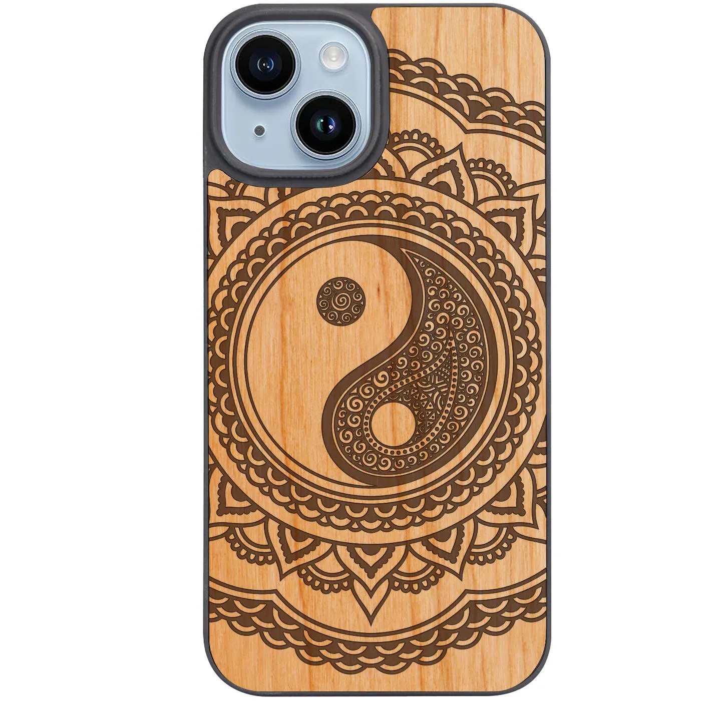 Lightweight Build Quality Yin Yang Mandala - Engraved Phone Case