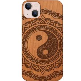 Yin Yang Mandala - Engraved Phone Case Compact Texture Refined Style