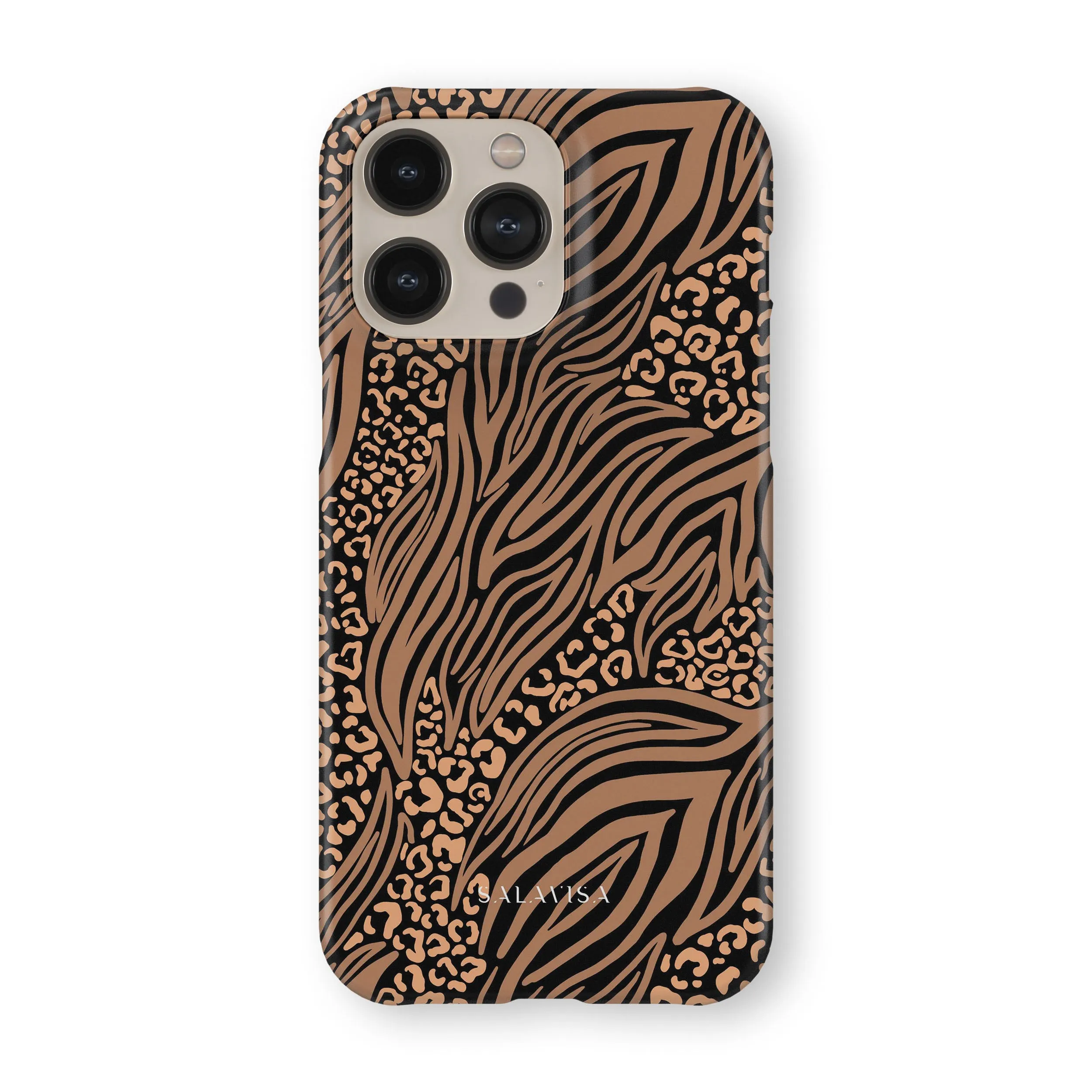 Stylish Layer Texture Zebra Leopard Phone Case